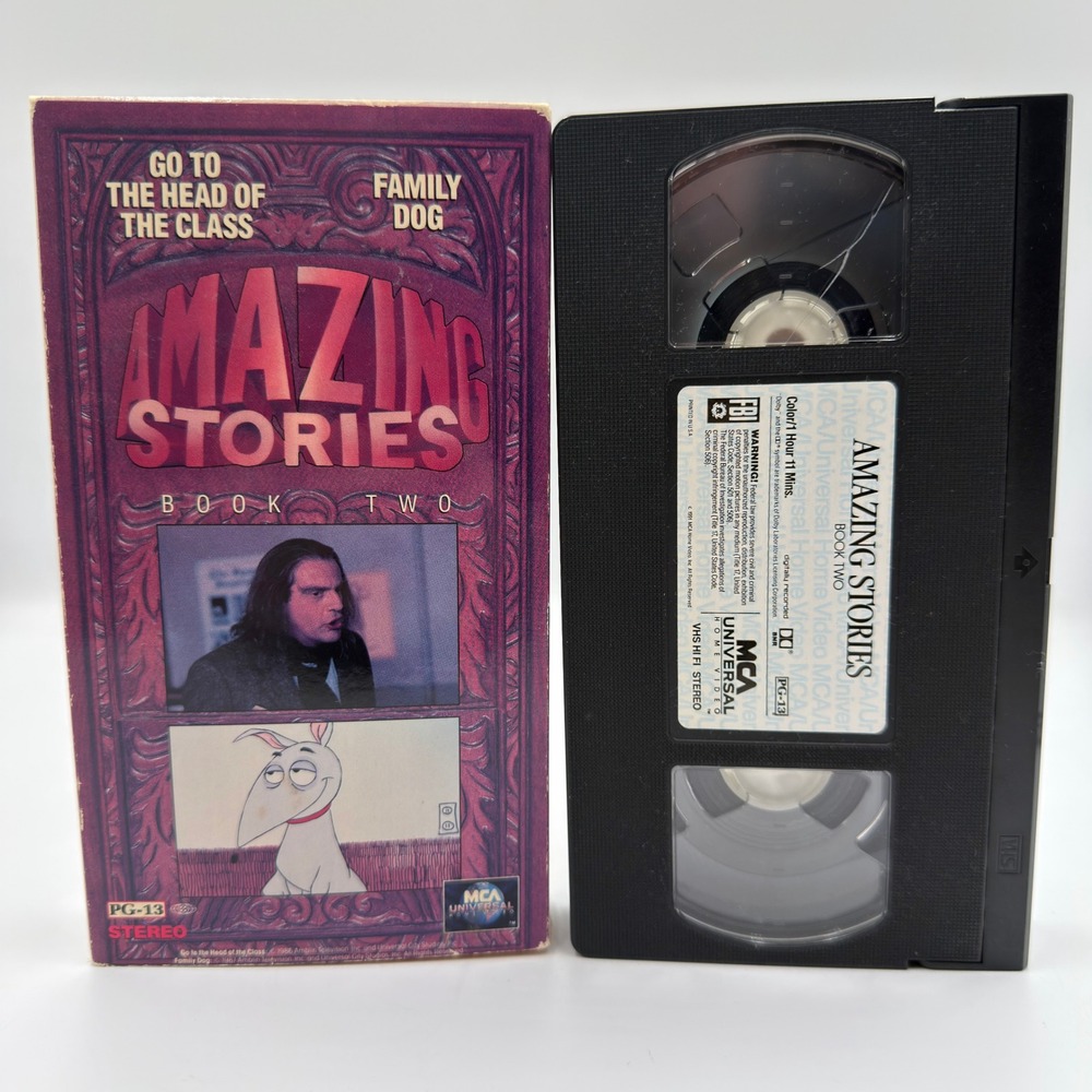 Amazing Stories Book Two VHS Steven Spielberg Tim Burton Christopher Lloyd 81084